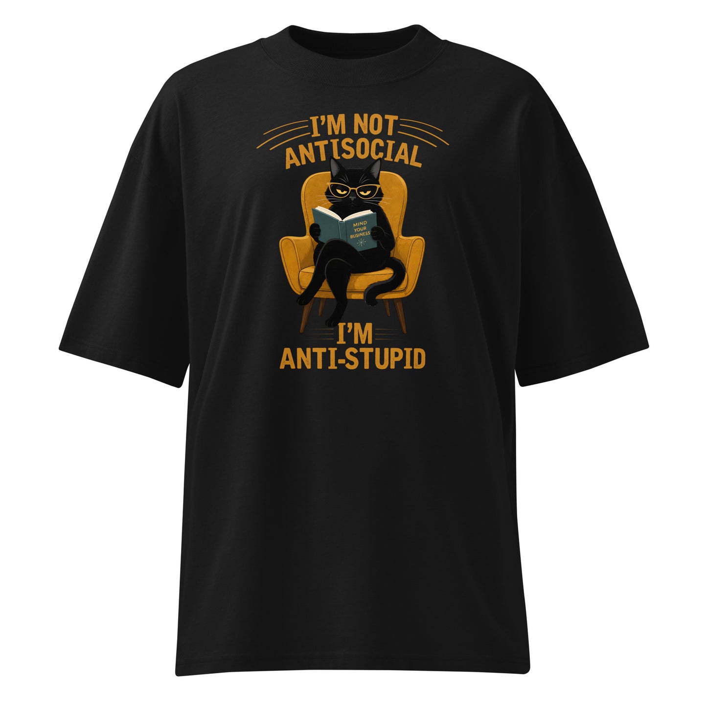 Black t-shirt with a graphic of an eagle on a white background