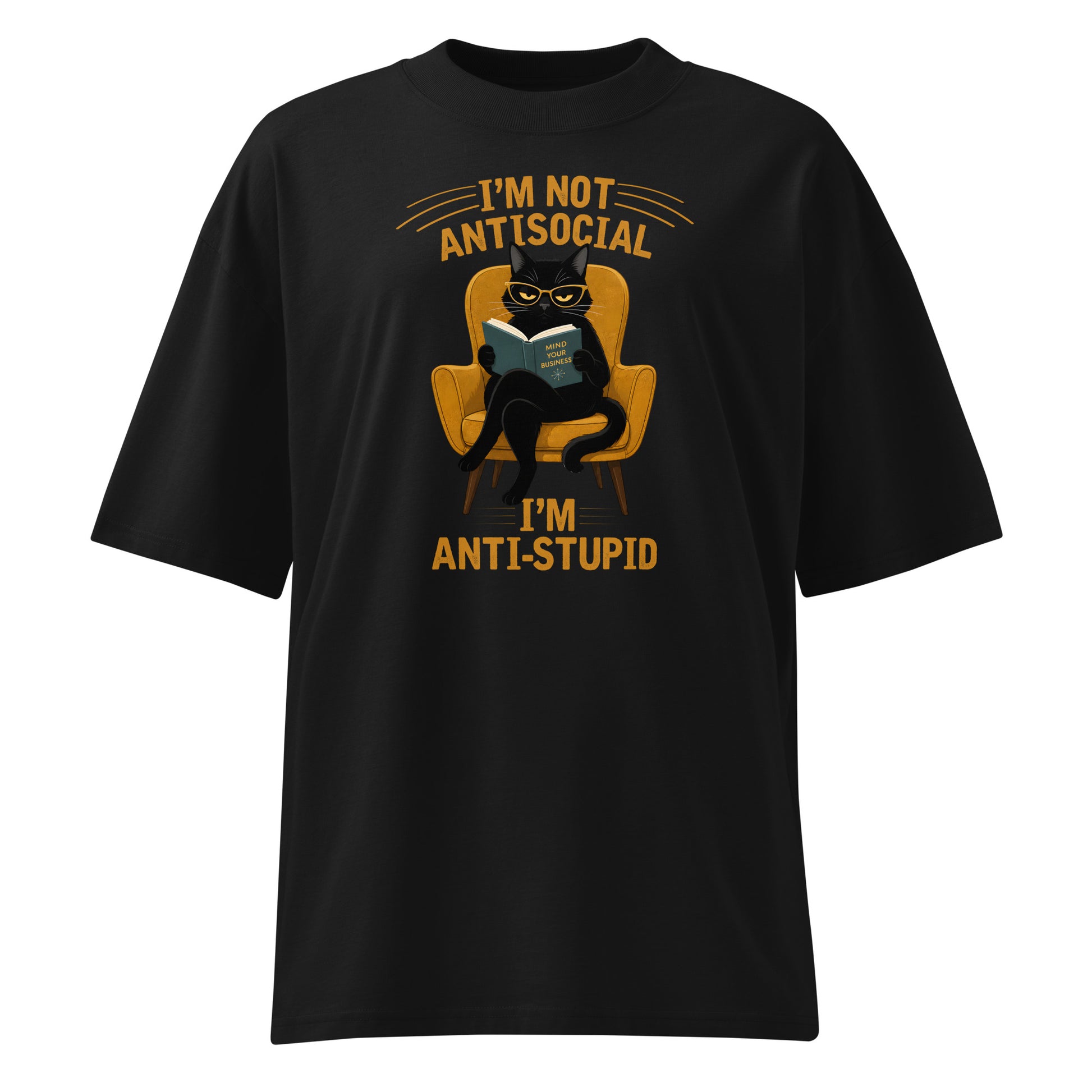 Black t-shirt with a graphic of an eagle on a white background