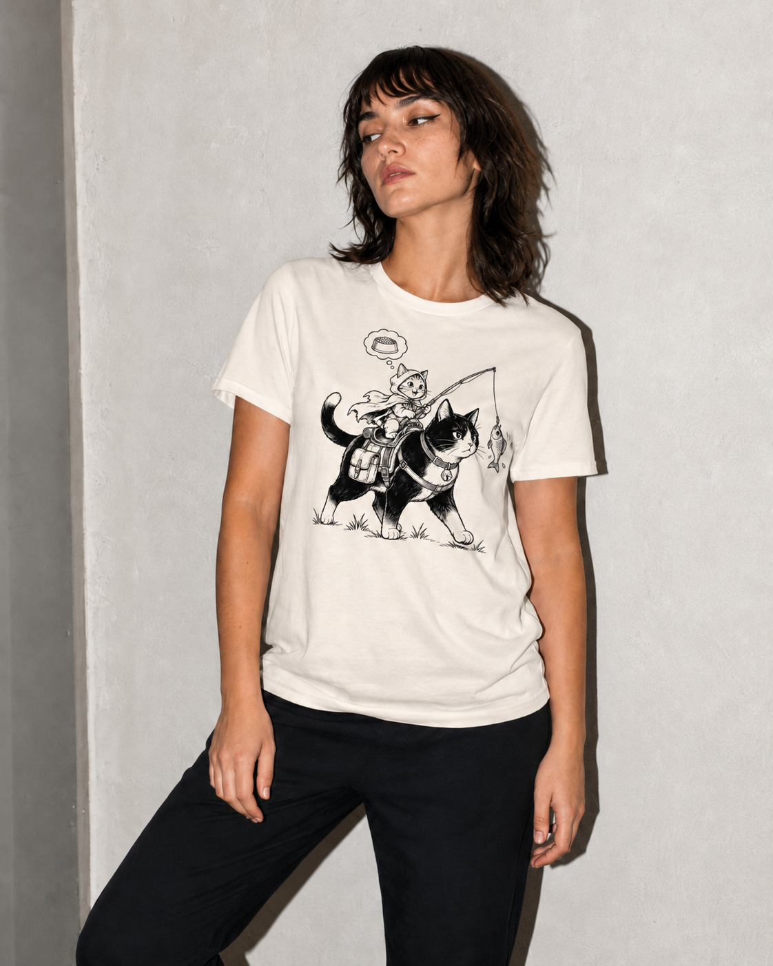 model wearing a t shirt